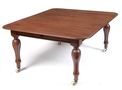 Lot 630 - Victorian mahogany extending dining table.