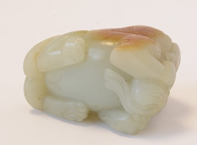 Lot 473 - Chinese carved Jade Buddhist lion