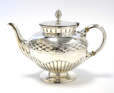 Lot 151 - A Victorian silver teapot, by James Barclay Hennell