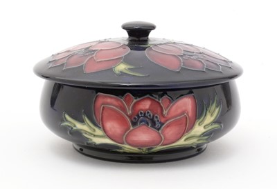 Lot 462 - Moorcroft Anemone pattern bowl and cover