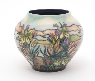 Lot 463 - Moorcroft Islay pattern vase by Philip Gibson