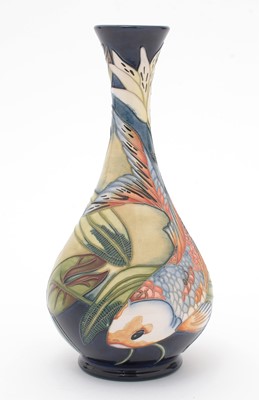 Lot 467 - Moorcroft Quiet Waters pattern vase