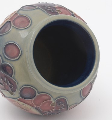Lot 475 - Small Moorcroft Blue Finch pattern vase