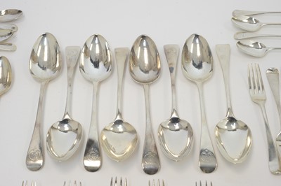Lot 149 - A Victorian silver suite of spoons and forks