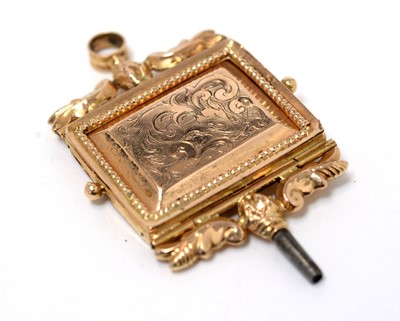 Lot 185 - A 19th Century Dutch 14ct yellow gold watch key