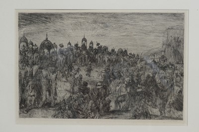 Lot 18 - Marius Alexander Bauer - And the Earth Trembled | etching