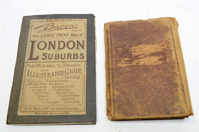 Lot 684 - Cary's Miniature Atlas and Bacon's Map of London.