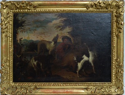 Lot 1032 - 18th Century British School - Exaltations at the End of the Hunt | oil
