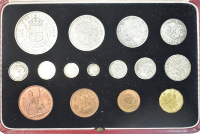 Lot 1026 - A George VI 1937 specimen coin set.