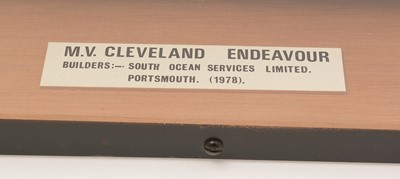 Lot 1102 - A Shipbuilders model of the River Tees Fire Boat "Cleveland Endeavour"