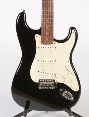 Lot 78 - A Sunn Mustang Strat style guitar by Fender
