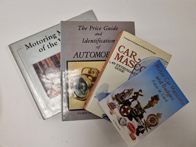 Lot 404A - Four books on car mascots and automobilia.