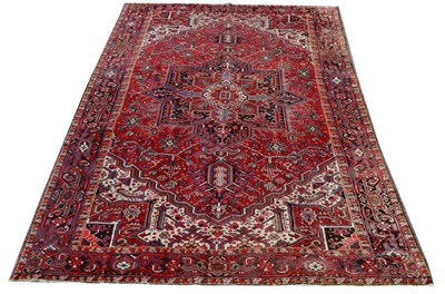 Lot 364 - A Heriz carpet