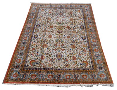 Lot 393 - A Tabriz carpet