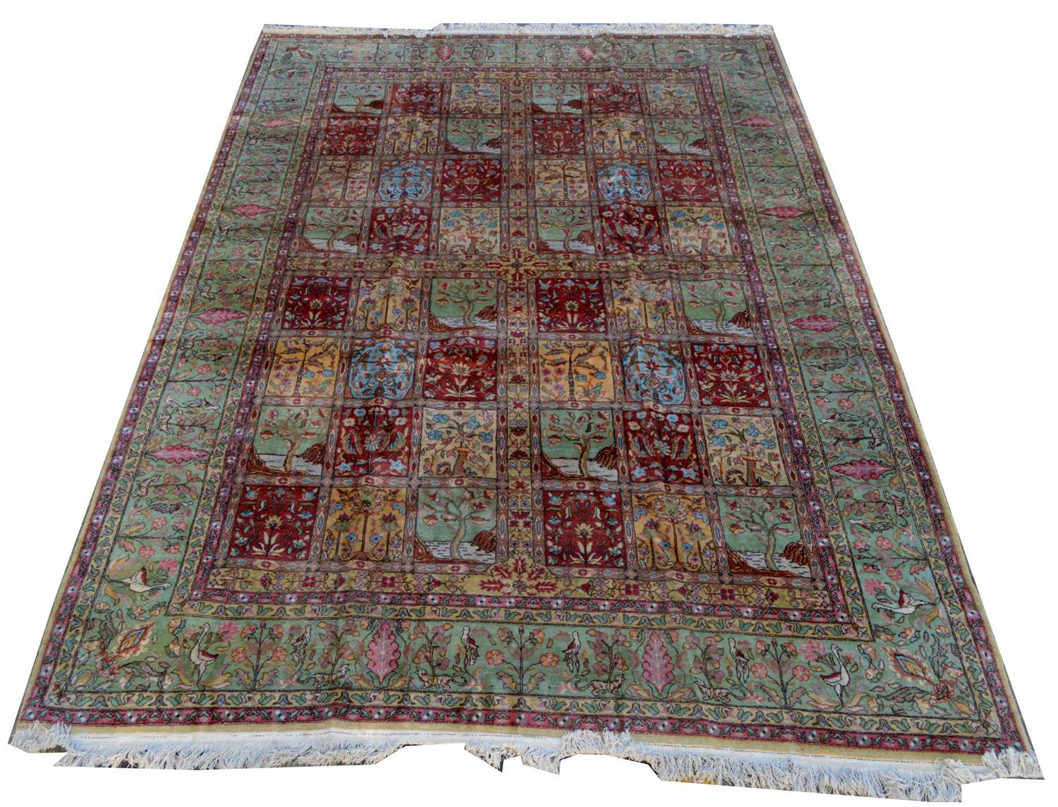 Lot 664 - A Qum carpet