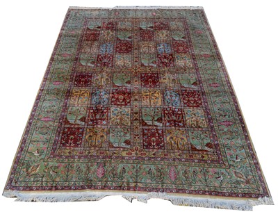 Lot 396 - A Qum carpet