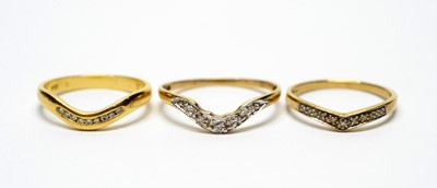 Lot 227 - Three diamond rings