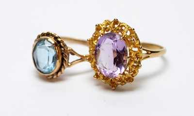 Lot 261 - Two gemstone set rings