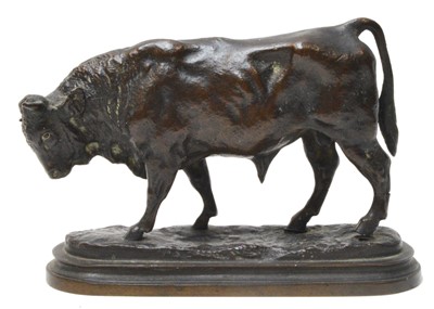 Lot 571 - Isidore Jules Bonheur (1827-1901): a bronze model of a bull