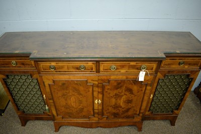 Lot 57 - A reproduction breakfront side cabinet
