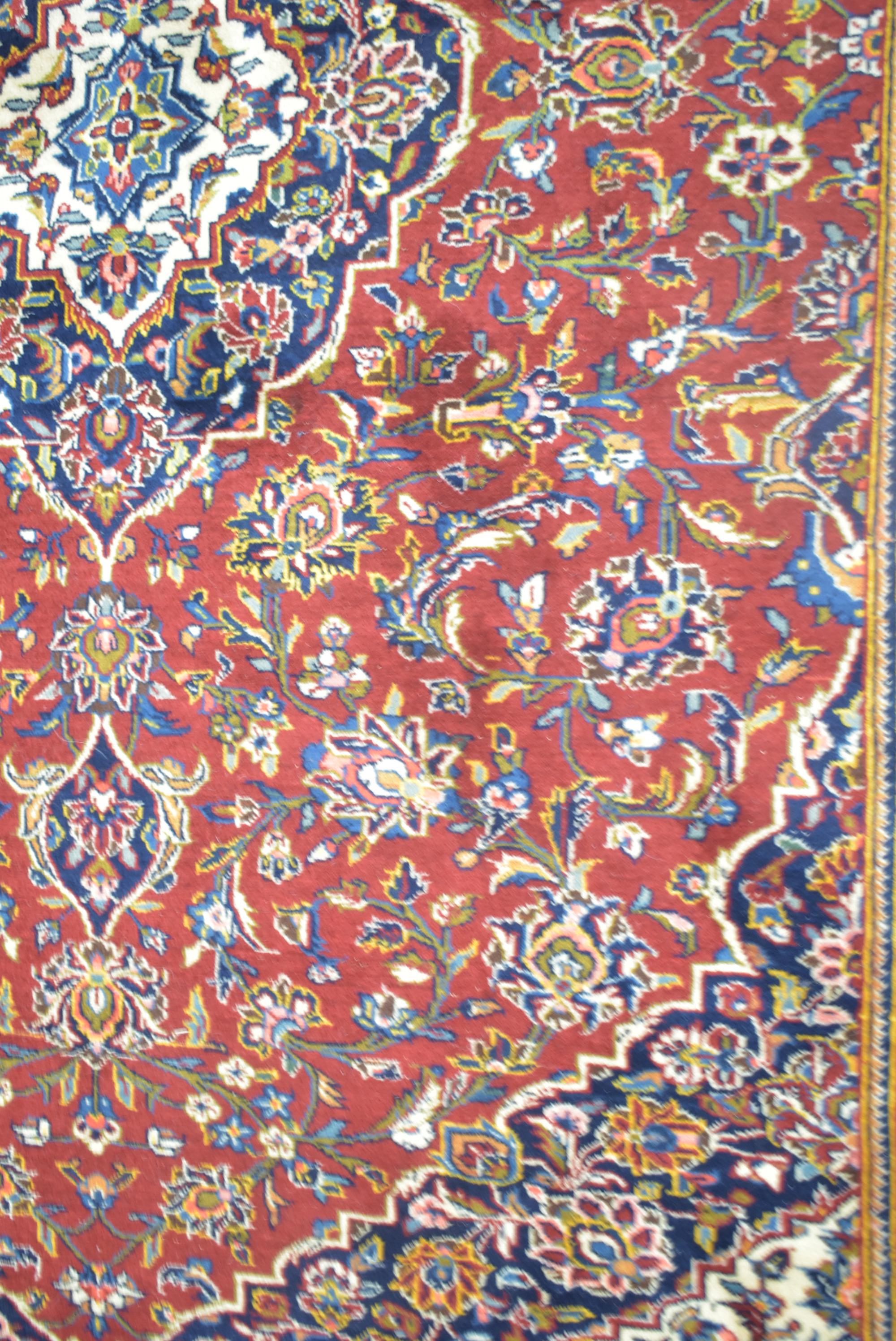 Lot 635 A Kashan carpet.