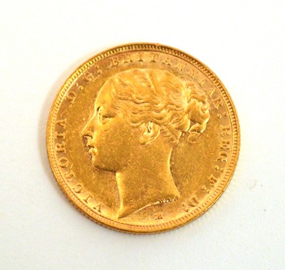 Lot 104 - Australian Queen Victoria gold sovereign, 1886