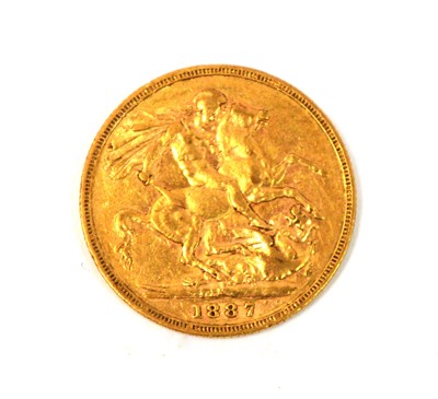 Lot 105 - An Australian Queen Victoria gold sovereign, 1887