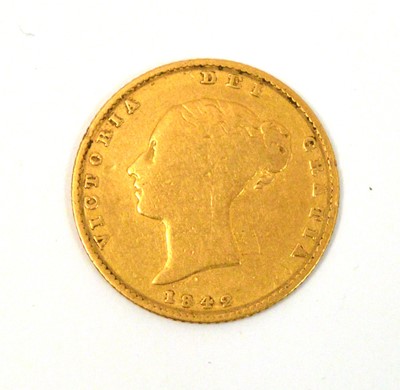 Lot 111 - A Queen Victoria gold half sovereign, 1840.