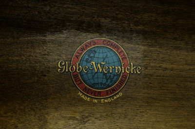 Lot 10 - Globe-Wernicke mahogany three-tier bookcase.