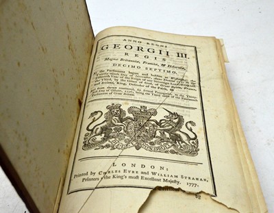 Lot 45 - Georgian Acts of Parliament.