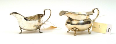 Lot 169 - Two silver sauce boats