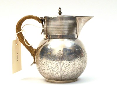 Lot 148 - A silver hot water pot