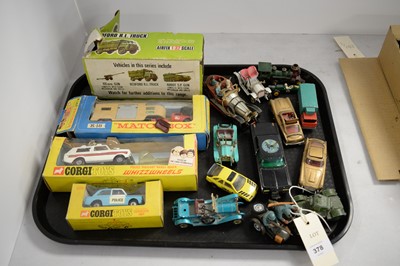 Lot 378 - A selection of die-cast model vehicles and other model vehicles