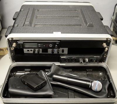Lot 516 - Shure wireless microphone system; and other similar items.