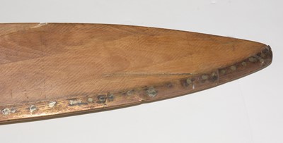 Lot 871 - An early 20th Century twin-blade wooden propellor.