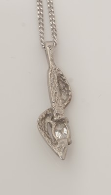 Lot 300 - A diamond and palladium pendant
