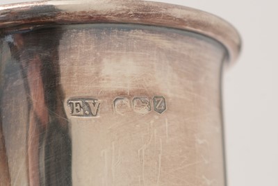 Lot 357 - Three silver christening cups