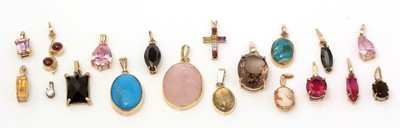 Lot 386 - Gem-set pendants