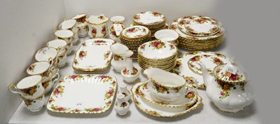 Lot 373 - A Royal Albert 'Old Country Roses' pattern part dinner and tea service.