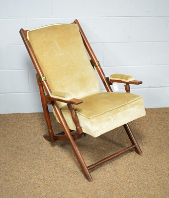 Lot 42 - A late 19th Century mahogany adjustable armchair