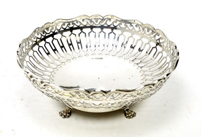 Lot 578 - A George V silver fruit bowl, by William Hutton & Sons Ltd
