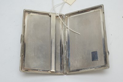 Lot 185 - A silver cigarette case, by John Rose