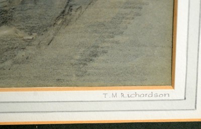 Lot 868 - Thomas Miles Richardson - en grisaille charcoal and gouache