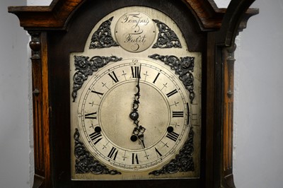 Lot 70 - Greenwood & Sons, Leeds & Huddersfield: an early 20th Century oak Grandmother clock