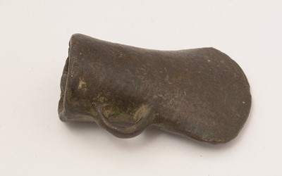 Lot 873 - Bronze age loop and socketed axe head