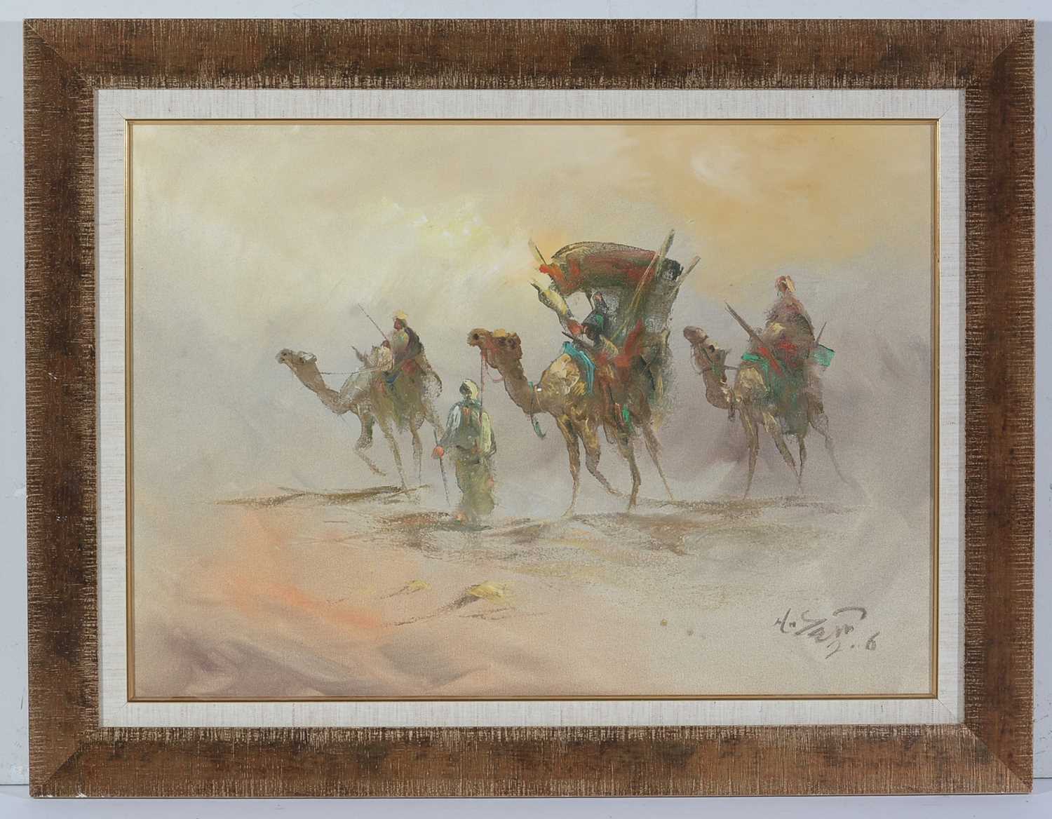 Lot 94 - 20th Century Middle Eastern - The Desert Passing | acrylic