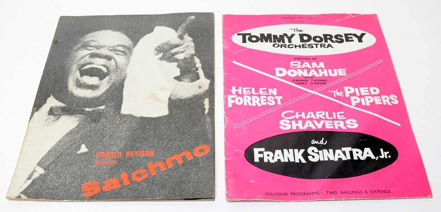 Lot 1012 - Louis Armstrong tour programme 1962 signed to interior by Armstrong and Jerry Brown