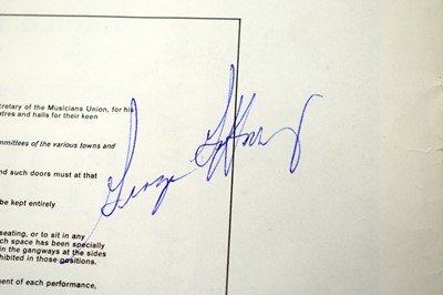 Lot 1012 - Louis Armstrong tour programme 1962 signed to interior by Armstrong and Jerry Brown