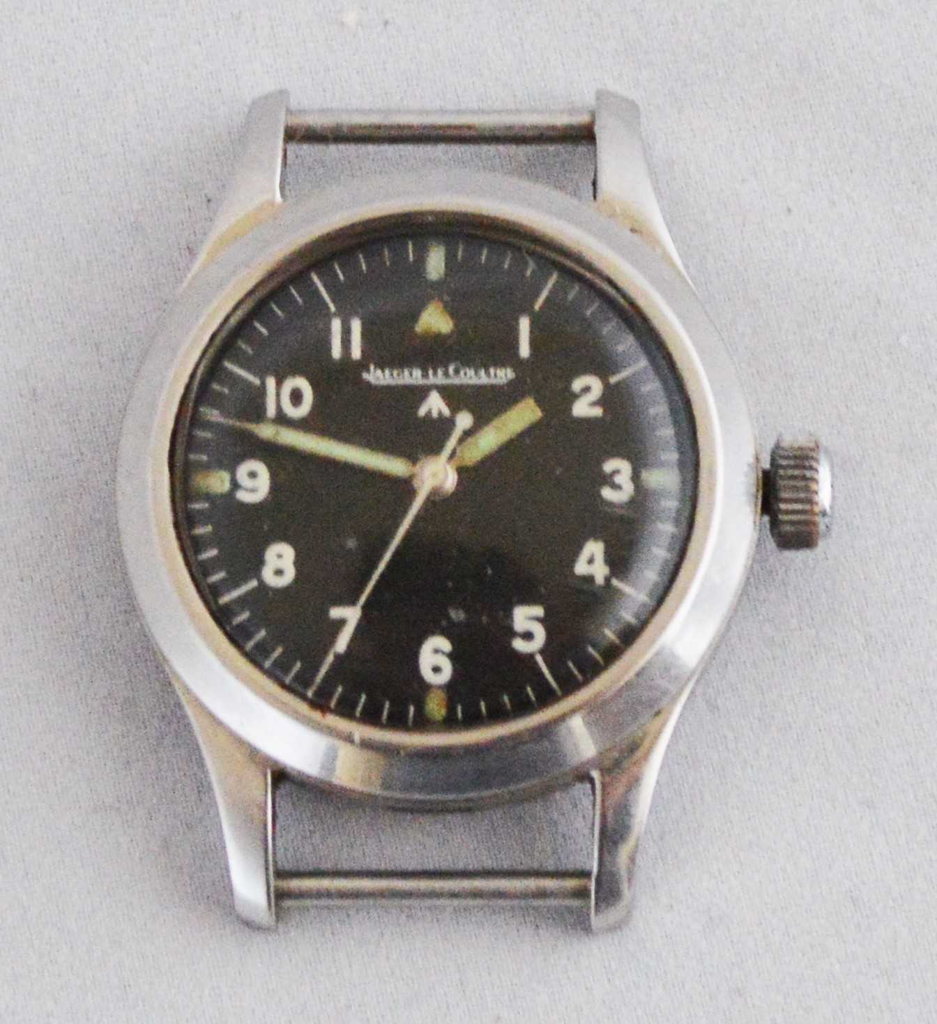 Lot 149 - A late 1940s Jaeger-Le Coultre Military Royal Air Force (RAF) Mark 11 stainless steel wristwatch