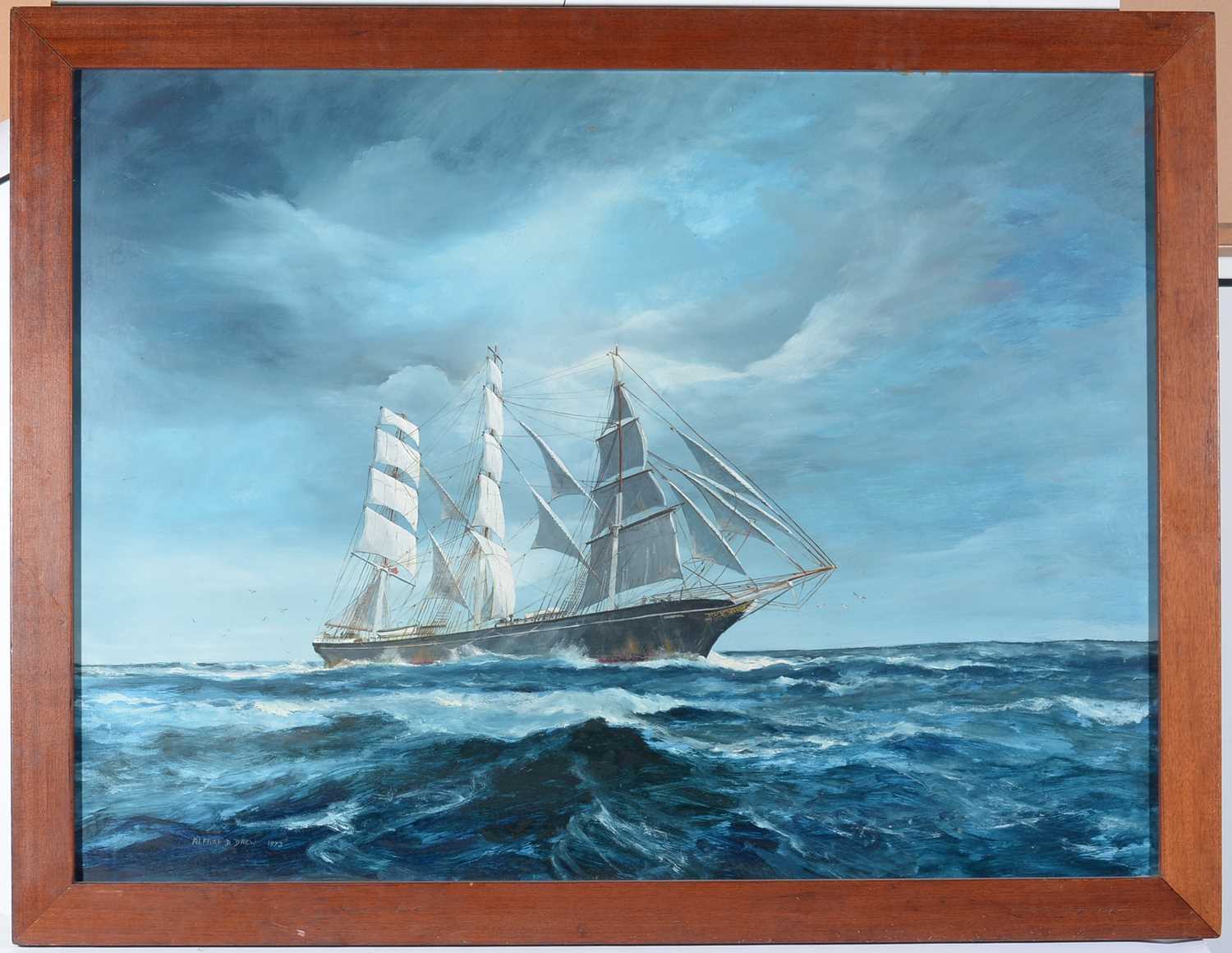 Lot 98 - Alfred D. Drew - Clear Sailing | oil